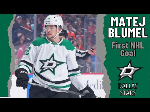 Matej Blumel #22 (Dallas Stars) first NHL goal Nov 13, 2022