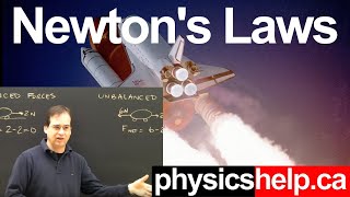 Newton's First & Second Law Part 1 physics lesson