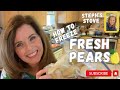 How To Freeze Fresh PEARS Easy Method Steph S Stove