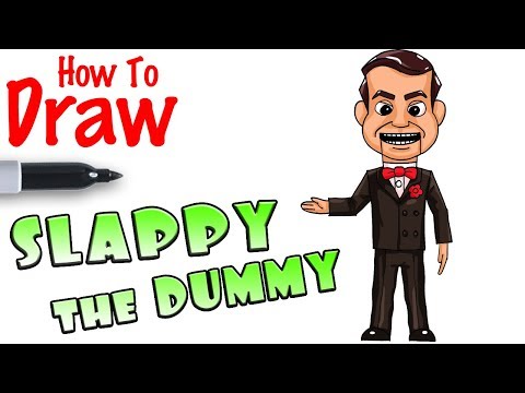 How to Draw Slappy the Dummy | Goosebumps 2