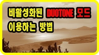 (포토샵 초급) 비활성화된 DUOTONE 모드 이용하는 방법