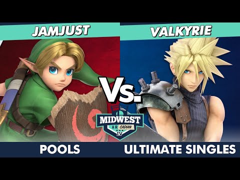 Midwest Arcadian IV Pools - Jamjust (Young Link) Vs. VALKYRIE (Cloud) SSBU Ultimate Tournament
