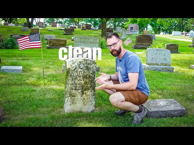 Vídeo relacionado con For Granite Marble Cemetery Memorials, Stone Cleaner Gravestone Cleaning Kit, Effectively Removes Stains and Grime, Safe Headstone Restoration Cleaning Spray for Gravestones Monuments. (2PCS)