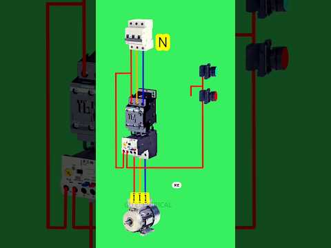 Dol starter complete wiring diagram and connection #dolstarter #dolstarterconnection