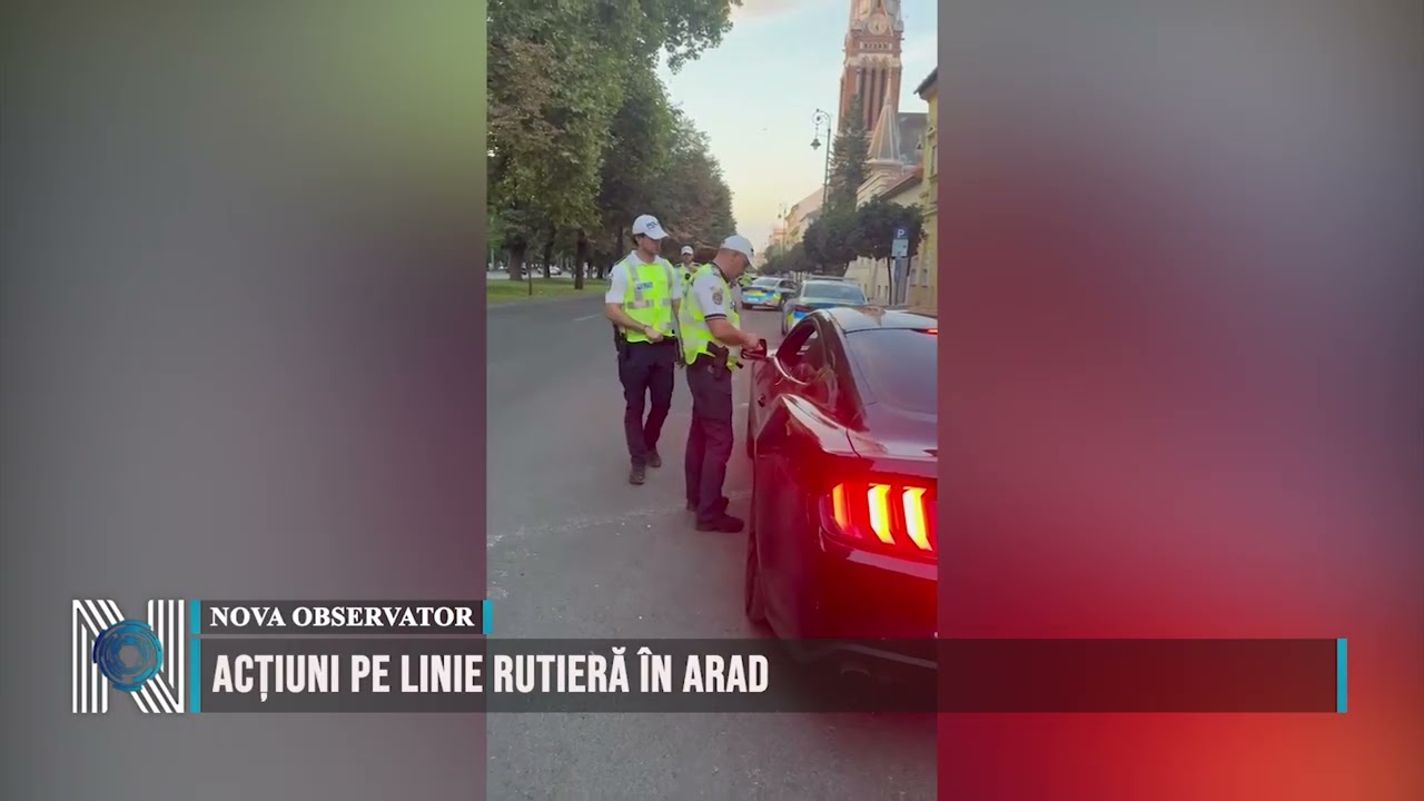 Acțiuni pe linie rutieră în Arad