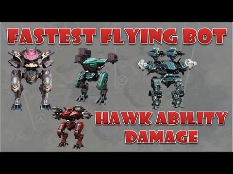 Testing Speed for flying bots Hawk Ao Jun Ao Guang Ao Qin & ability damage of Hawk using different s