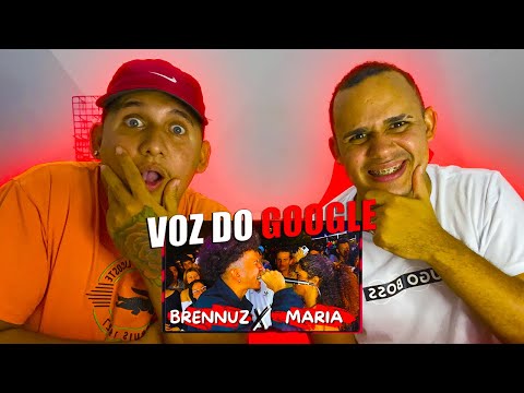REACT DA TOURETTE 😜 - BRENNUZ x MARIA (A VOZ DO GOOGLE 🤯)