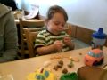 Zack Eating Edemame On His Own July 28 2009
