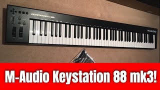 Video thumbnail for NEW M-audio Keystation 88 mk3! - UNBOXING by Frank Elda - Music