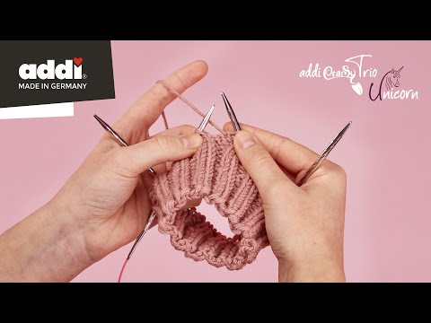 addiCraSyTrio Unicorn Long ❤️ Runden stricken mit 3Nadeln | Knitting in rounds with 3 needles