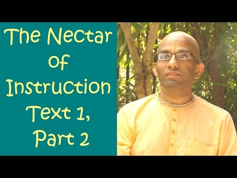Bhakti Shastri (025) - The Nectar of Instruction Text 1, Part 2