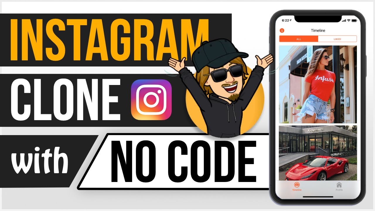 How to build an Instagram clone app! With NO CODE! (Full Tutorial)
