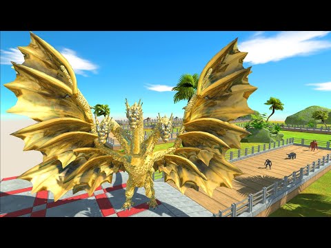 KING GHIDORAH OASIS DEATH RUN - Animal Revolt Battle Simulator