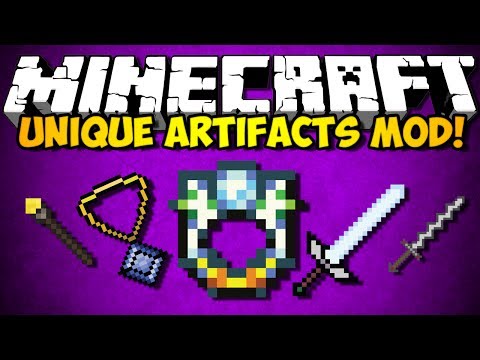 Minecraft Unique Artifacts Mod: FINALLY, REAL MAGICAL WEAPONS! (HD)