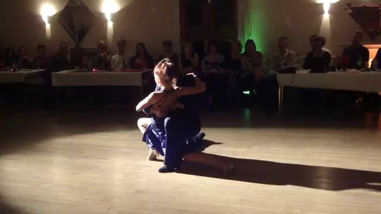 Adriano Mauriello & Alexandra Wood perform (2 of 3) at TangobootCamp UK Valentines Festival Feb 2014