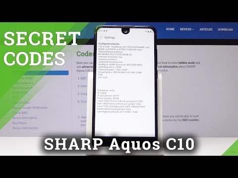 SHARP C10 SECRET CODES