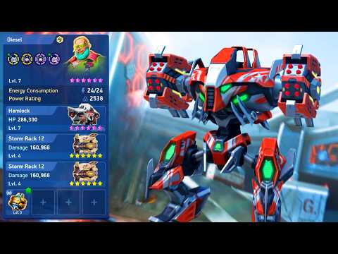 Hemlock with Storm Rack 12 = Total Domination - Mech Arena