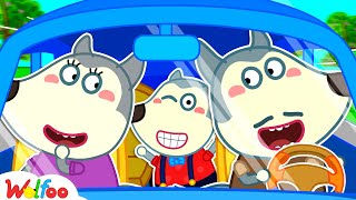 Mommy, Lucy Got Sick! - Wolfoo's First Time in a Car | Kids Cartoon | Wolfoo World