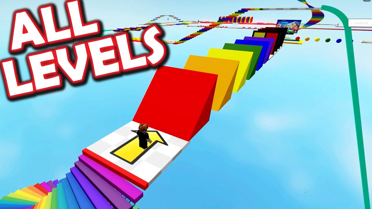 (ALL LEVELS) Fun Platform Game: Roblox "Easy Obby" Obstacle Course!!