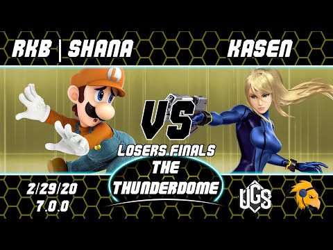 Thunderdome - Losers Finals - RKB | Shana(Luigi) Vs. Kasen(Zero Suit Samus)