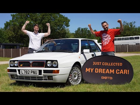 BOTB Winner Richard Earis collects his Lancia Delta Integrale Evolution II!