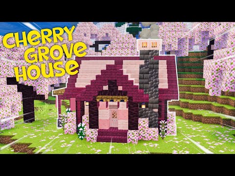 Insane Minecraft Cherry Grove House Build Tutorial!