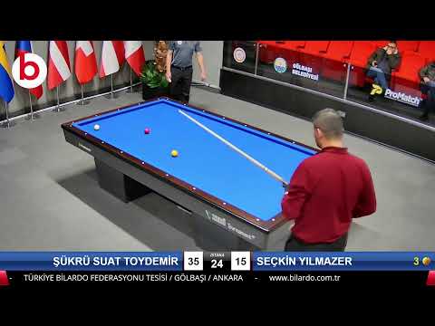 ŞÜKRÜ SUAT TOYDEMİR & SEÇKİN YILMAZER Bilardo Maçı - 2022 ERKEKLER 1.ETAP-12.TUR