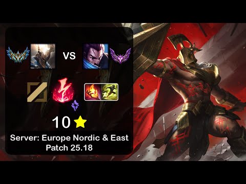 Pantheon Mid vs Yasuo - EUNE Challenger - Patch 25.18