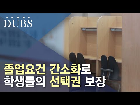 졸업요건 간소화, 2022학년도부터 적용