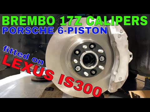 Lexus IS300 Brembo 17z 6-Piston Porsche Audi Brake Calipers