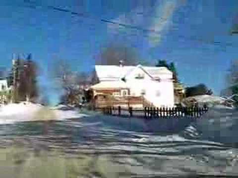 Driving in Spencer, MA. Mechanic St. going north