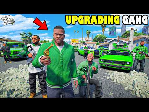 Franklin Upgrades GREEN GANG into the Strongest Gang in GTA 5! 💚🔥| SHINCHAN and CHOP