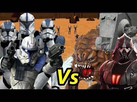 Captain Rex and the 501st vs The Rancor, Tulak Hord and the At St