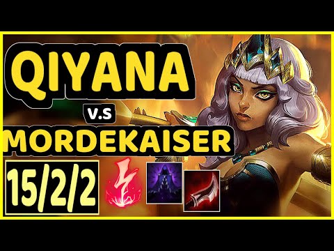 XIOH (QIYANA) vs MORDEKAISER - 15/2/2 KDA MID CHALLENGER GAMEPLAY - EUW