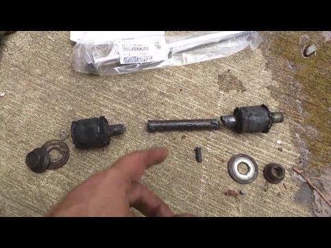 Subaru seized rear lateral link bolt replacement