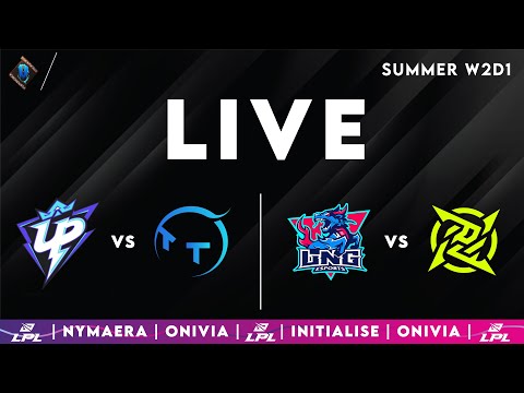 LPL 2025 Live Summer | LPL English W2D1 with Nymaera & Initialise UP vs TT | LNG vs NIP