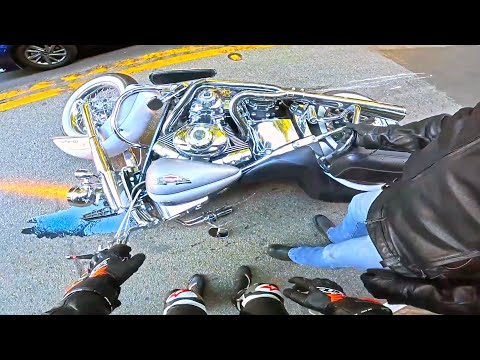 HEAVY BIKES BROKE INTO PIECES - Incredible & Unbelievable Motorcycle Moments