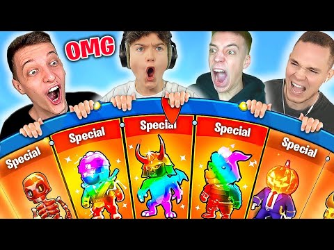 1500€ Mega GLÜCKSRAD OPENING Battle... (10x Special Skins) 😱 in Stumble Guys