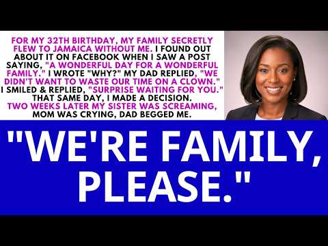 For My 32th Birthday, My Family Secretly Flew To Jamaica Without Me. I Found... | Sweet Payback