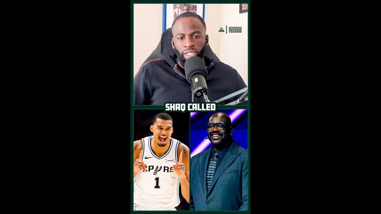 Draymond Green Reacts to Shaq & De'Aaron Fox on Wembanyama's "Steph Curry" Gravity