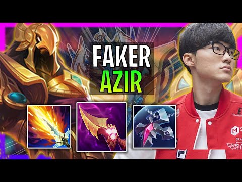 T1 Faker Plays Azir Mid vs Tristana! | Season 2024