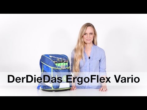 Видео 1. Школьный ранец DerDieDas ErgoFlex Vario Яблоко с наполнением