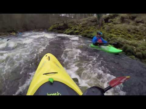 Kayaking The River Wharfe, Linton Falls.