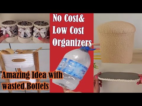 No Cost & low cost Organizer Ideas from waste Plastic bottles | DIY Organizers from Plastic Bottles