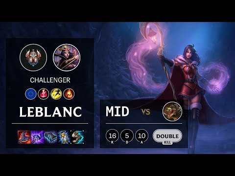 LeBlanc Mid vs Renekton - EUW Challenger Patch 10.10
