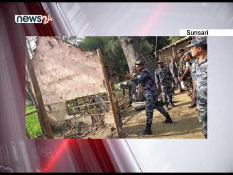 भारतले अतिक्रमण गरि बनाएका घर–टहरा सशस्त्र प्रहरीले भत्काए - NEWS24 TV
