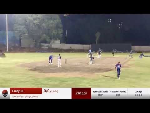 Crazy 11 vs Wolfpack XI | 04-May-22 07:17 PM | T20 | Vivantis Night League Season-1 | P-2