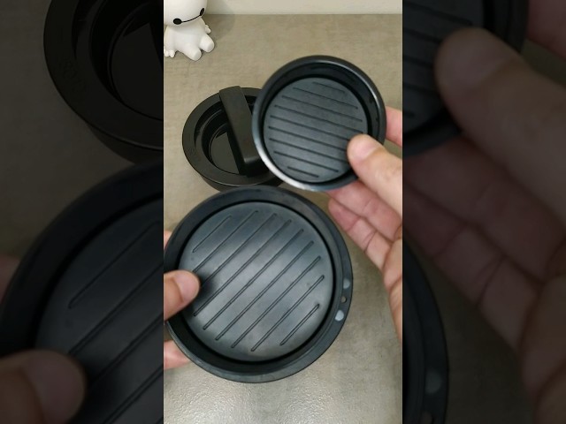 Vídeo relacionado con Prensa para hamburguesas de aluminio fundido para deliciosas hamburguesas, hamburguesas, barbacoas, con revestimiento antiadherente, diámetro 11,8 cm