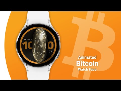 Animated Bitcoin Watch Face video thumbnail