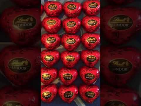 Lindor Heart Chocolate 🍫 #lindt #asmr #youtubeshorts
